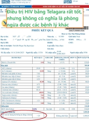 Lưu ý khi điều trị HIV bằng thuốc Telagara