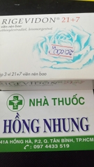 Mua thuốc tránh thai hàng ngày RIGEVIDON tốt nhất ở TPHCM (Sài Gòn)