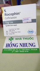 Mua lọ thuốc kháng sinh tiêm tĩnh mạch ROCEPHIN 1g i.v tốt nhất ở TPHCM (Sài Gòn)