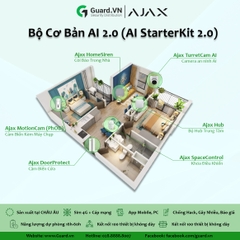 Bộ Chống Trộm Cơ Bản AI 2.0 (Ajax Starter Kit AI 2.0) - #1 Châu Âu