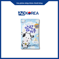 Lotte Kẹo sữa bò túi xanh 79g 말랑카우 우유맛