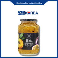 Cholocwon Trà chanh vàng chanh dây mật ong 1kg 레몬&패션후르츠