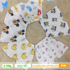 Quần đùi cotton giấy