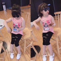 Bộ cộc mèo rách size nhỡ