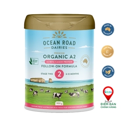 Sữa Ocean Road Oganic A2 số 2 900g (6-12tháng tuổi)