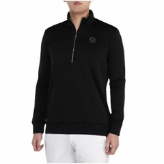 Áo Khoác Mizuno Chính Hãng - Breath Thermo Half-Zip - Màu Đen | JapanSport E2MAB505-09