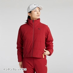 Áo Khoác Puma Nữ Chính Hãng - PF Double Stretch Windlite Padded Sideline Jacket - Màu Đỏ | JapanSport 630556-03