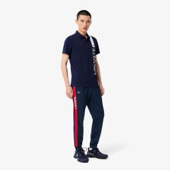 Quần Dài Lacoste Chính hãng - Printed Sweatpants- Màu Navy Blue / Red | JapanSport XH8985-51-C5L