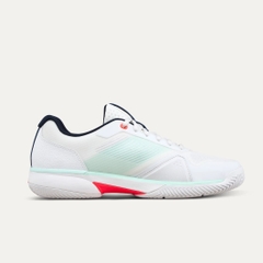 Giày Tennis Wilson Nam Chính hãng - Rush Lite 5 Men's Tennis Shoe  - Màu Trắng/Xanh/Cam  | JapanSport WRS00850-Fiery Coral