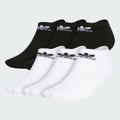 Set Tất Adidas Chính Hãng - Trefoil No-Show Socks 6 Pairs - Màu Trắng | JapanSport BH6435