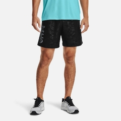 Quần Short Under Armour Chính Hãng - Woven Emboss Training Shorts - Màu Đen | JapanSport 1361432-001