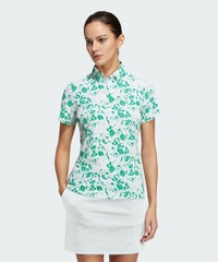 Áo Polo Adidas Nữ Chính Hãng - Play Green Graphic Polo Shirt - Màu Trắng/Xanh | JapanSport HS9025
