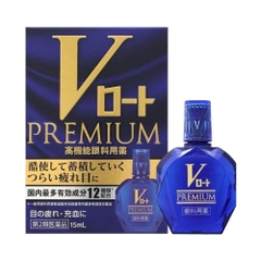 Thuốc nhỏ mắt Rohto chính hãng - Rohto V Premium 15ml - Xanh biển | JapanSport