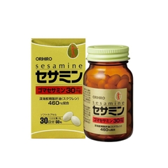 Viên uống bổ sung Sesamin và Squalene hỗ trợ tim mạch Orihiro 60 viên | JapanSport