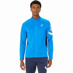 Áo Khoác Asics Chính Hãng - A-I-M Dry Stretch Knit Jacket - Màu Xanh | JapanSport 2031E540-401