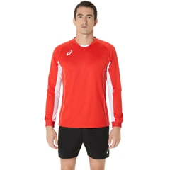 Áo Khoác Asics Chính Hãng - Asics long-sleeved indoor volleyball jersey - Màu Đỏ | JapanSport 2053A215-600