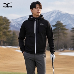 Áo Khoác Mizuno Chính Hãng - Men's Breath Thermo Full-Zip Hooded Parka - Màu Đen | JapanSport E2MCA501-09