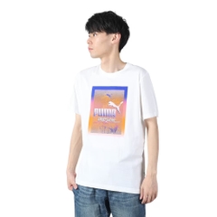 Áo Phông Puma Chính hãng - GRAPHICS Photo Print T-shirt - Màu Trắng | JapanSport 681161-02