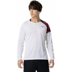 Áo Mizuno Chính Hãng - FUNTAST Training Shirt - Màu Trắng | JapanSport V2MAA521-01
