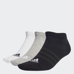 Set Tất Adidas Chính Hãng - Thin and Light Sportswear Low-Cut Socks - Màu Trắng/Xám/Đen | JapanSport IC1337