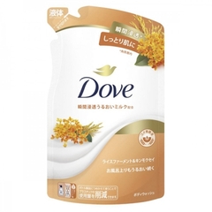Túi sữa tắm Dove hương men gạo và hoa mộc ngọt 330g | JapanSport