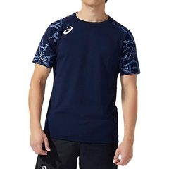 Áo Phông Asics Chính Hãng - Soccer Wear AI Graphic - Màu Navy | JapanSport 2103A057-403