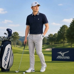 Áo Polo Mizuno Chính Hãng - Oni Pique Short Sleeve - Màu Đen | JapanSport 52MA100709