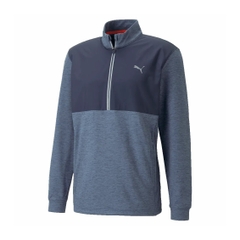 Áo Khoác Puma Nam Chính Hãng - Cloudspun WRMLBL Zip Neck Golf - Màu Xanh | JapanSport  537066-04