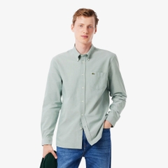 Áo Sơ Mi Lacoste Chính Hãng - Regular Fit Oxford Shirt- Màu Green| JapanSport CH1911-51-737