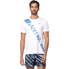 Áo Phông Asics Chính Hãng - Running EKIDEN short-sleeved shirt - Màu Trắng | JapanSport 2011C379-100
