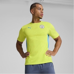 Áo Phông Puma Chính hãng - MCFC Men's Sporty Training SS Shirt - Màu Chanh | JapanSport 777521-14