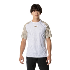 Áo Phông Mizuno Chính Hãng - Football Competition Jersey - Màu Trắng | JapanSport P2MAB041-01
