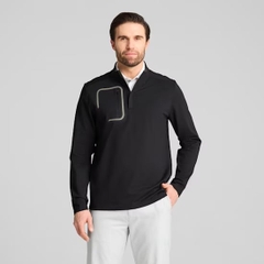 Áo Polo Golf Puma Chính Hãng - CLOUDSPUN Tech Quarter Zip Golf  - Màu Đen | JapanSport 628855-03