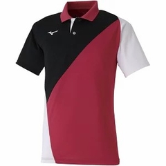Áo Polo Mizuno Chính Hãng - Game Shirt - Màu Đen/Đỏ | JapanSport 62JA0015-65