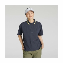 Áo Polo Puma Chính Hãng - Women's short-sleeved ribbed collar golf polo shirt FOG - Màu Navi | JapanSport  633352-02