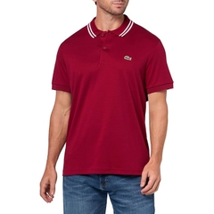 Áo Polo Lacoste Nam Chính hãng - Regular Fit Contrast Collar Polo - Màu Đỏ | JapanSport DH5922-51-476