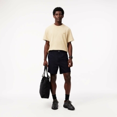 Quần Short Lacoste Chính hãng - Relaxed Fit Poplin - Màu Abysm Blue | JapanSport GH7220-51-HDE