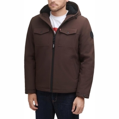 Áo Khoác Levi's Chính Hãng - Soft Shell Sherpa Hooded Jacket - Màu Nâu | JapanSport LM1RP012-dbr