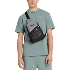 Túi Puma Chính Hãng -  EVERCAT SIDEWALL SLING BACKPACK - Màu Xám Đen | JapanSport PV1871-920