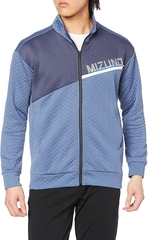 Áo Khoác Mizuno Chính Hãng - Training Wear, Sweat Jacket - Màu xanh | JapanSport K2JC2556-24