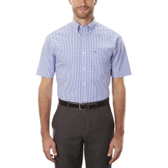 Áo sơ mi Tommy Hilfiger Chính hãng - Short Sleeve Button-Down Shirt - Màu Xanh | JapanSport 24F1525475