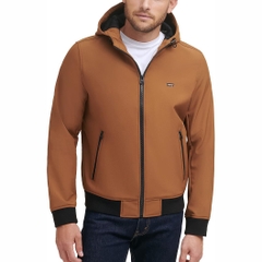Áo Khoác Levi's Chính Hãng - Hooded Water Resistant Softshell Bomber - Màu Nâu | JapanSport LM9RP750-brn