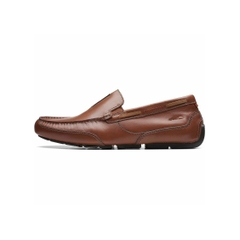 Giày Clark Nam Chính Hãng - Markman Stitching Loafer Shoe - Màu Nâu | JapanSport 261-71568