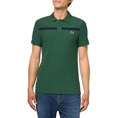 Áo Polo Lacoste Nam Chính hãng - Ultra Dry Badge Accent - Màu Green | JapanSport DH8960-51-381