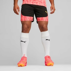 Quần Short Puma Nam Chính Hãng - individualFINAL Men's Football Shorts - Màu Đen/Hồng  | JapanSport 659266-57
