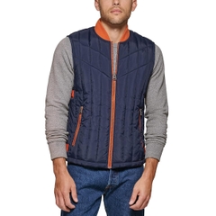 Áo Khoác Levi's Chính Hãng - Quilted Utility Vest With Contrast Detailing - Màu Navy | JapanSport LM2RN393-nvy