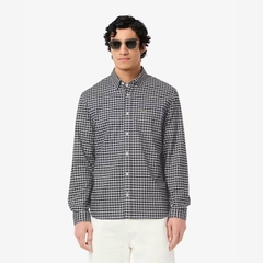 Áo Sơ Mi Lacoste Chính Hãng - Regular Fit Stretch Plaid Shirt - Màu Navy | JapanSport CH1343-51-GA3