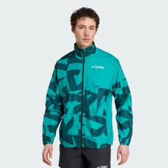 Áo Khoác Adidas Chính Hãng - Multi Terrex Patterned Windbreaker - Màu Xanh | JapanSport JL9767
