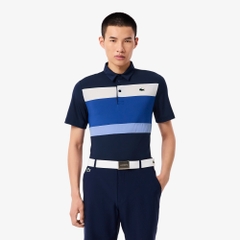 Áo Polo Gofl Lacoste Nam Chính hãng - Regular Fit Colorblock Golf  - Màu Navy Blue / Blue / White | JapanSport DH8954-51-8IQ