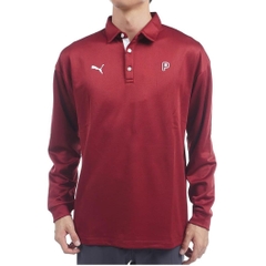 Áo Polo Puma Chính Hãng - Golf PC Stretch Lined Grit Fleece Relaxe - Màu Đỏ  | JapanSport 630426-03